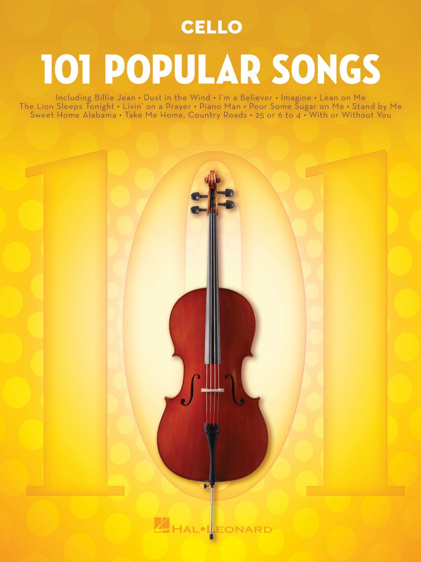 101 Hit Songs - Cello Sheet Music Songbook | Play Popular Pop & Rock Hits | Includes All of Me, Clocks, Firework, Rolling in the Deep, Shake It Off, Uptown Funk & More (101 Songs)