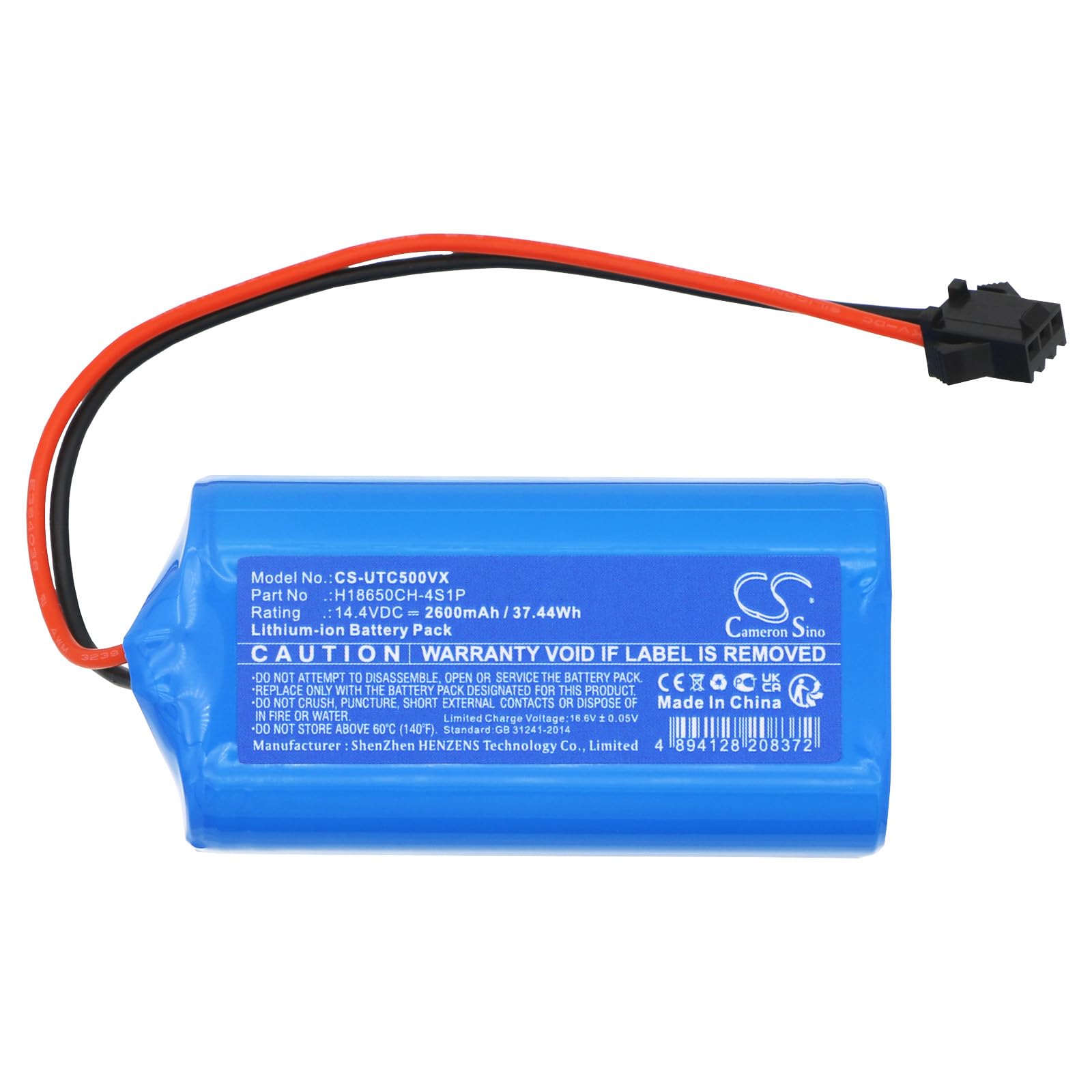 TECHTEK Batería 2600mAh Compatible con [Cecotec] Conga 1990 Connected, Conga 2290 Ultra, 2290 Ultra Home Robot, 2499 7490 Eternal Genesis, 7490 Eternal X-Treme, Immortal Genesis, Immortal Home X-tre
