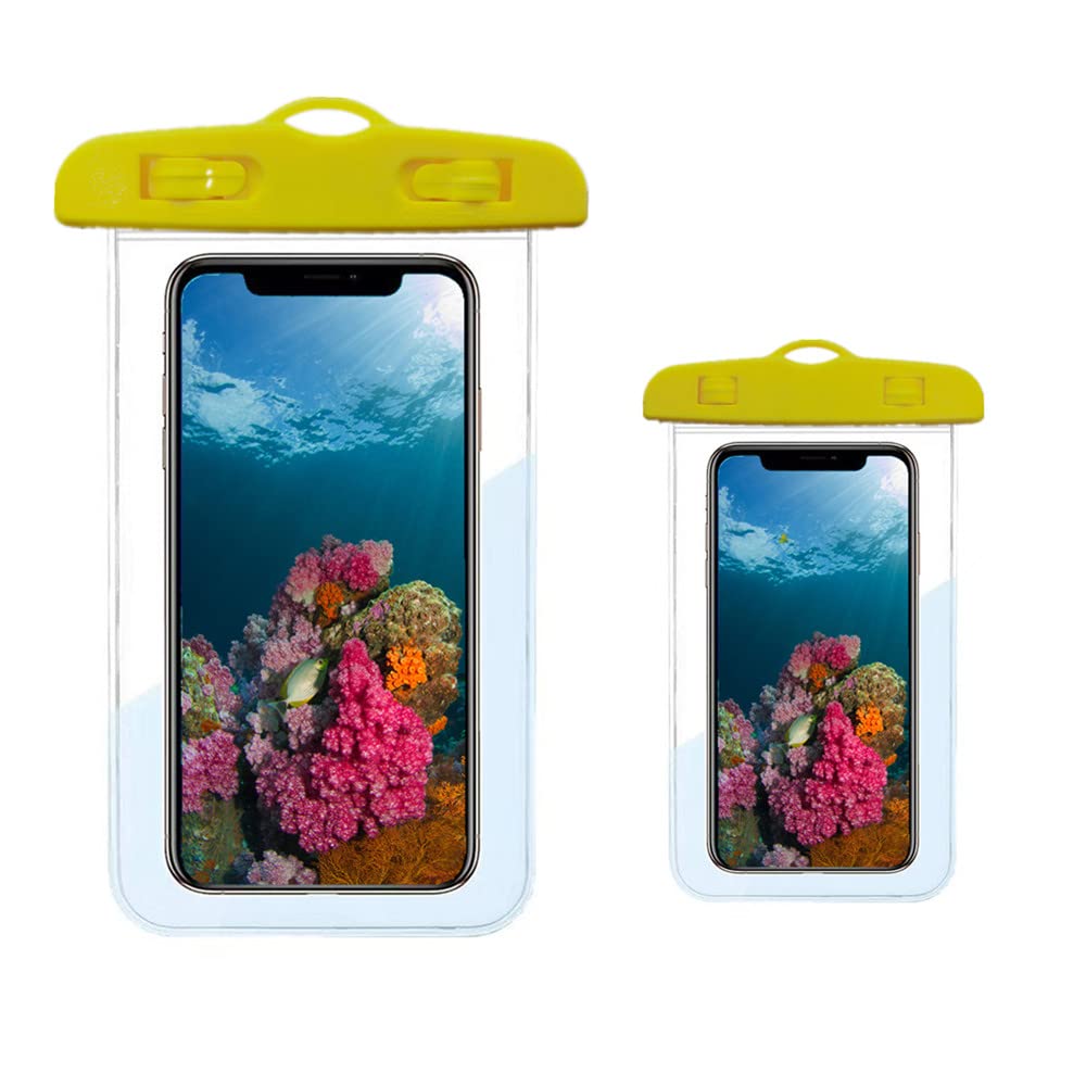 IPX8 Waterproof Phone Pouch Universal Waterproof Phone Case Dry Bag with Lanyard for Swimming Diving Compatible with iPhone 13/12/11 Pro XS MAX XR X 8