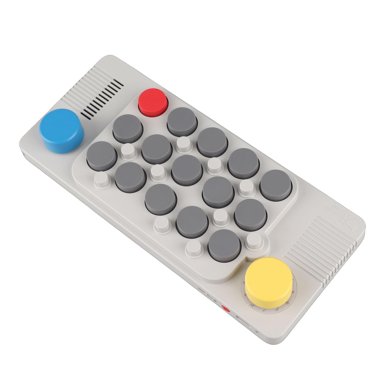 Generic Small Portable Electronic Music Keyboard Organ Piano Toy for Kids Children, Rechargeable Compact Keyboard with Headphone Jack for Musical Enthusiasts, ABS Gray — view 5