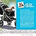 Paws & Pals Dog Stroller for Cat and Dog - Deluxe 3-Wheel Pet Strollers for Small and Medium Cats, Dogs, Puppy - Black