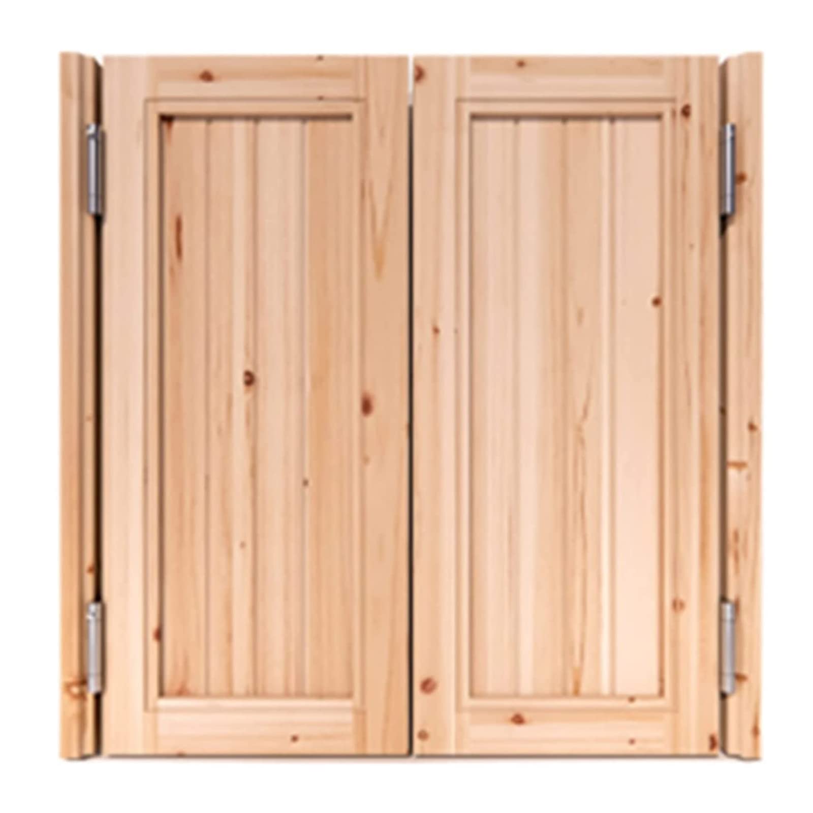 Porte battante de salon en bois pour masquer la cuisine sans perdre de lumière