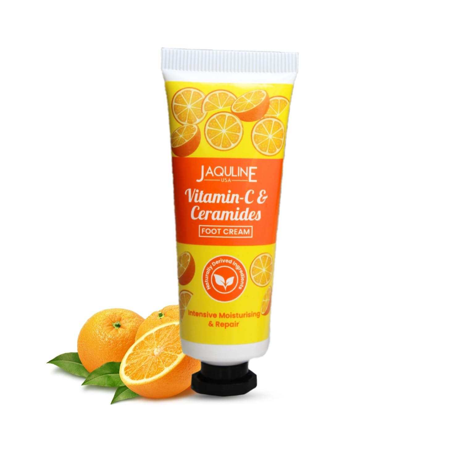 JAQULINE USA Vit-C & Ceramides Foot Cream-Provides Intensive Moisturization, heals cracked heels, makes feet soft & supple - 30gm