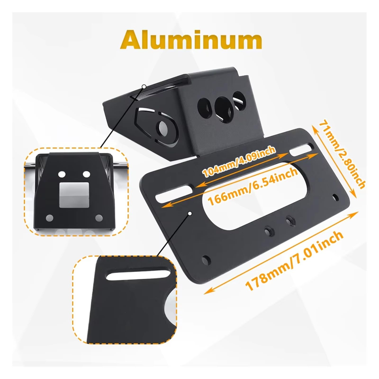 Moto Supporto Targa Staffa Supporto Targa Per Z650 2017-2025 Per Ninja 650 / KRT/ABS Kit Eliminazione Parafango Posteriore Ordinato In ABS