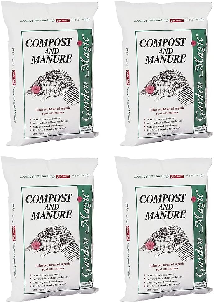Michigan Peat 5240 Garden Magic Compost and Manure, 40-Pound : Fertilizers : Patio, Lawn & Garden