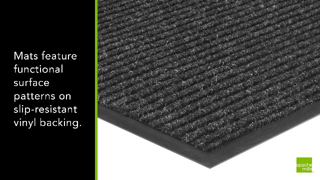 Amazon.com: Apache Mills Enviroback Apache Rib Doormat, 18