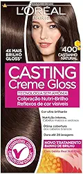 Tintura Semi Permanente Casting 4.0 Castanho Natural, Casting, 400 Castanho Natural, Casting Creme, Pacote de 6