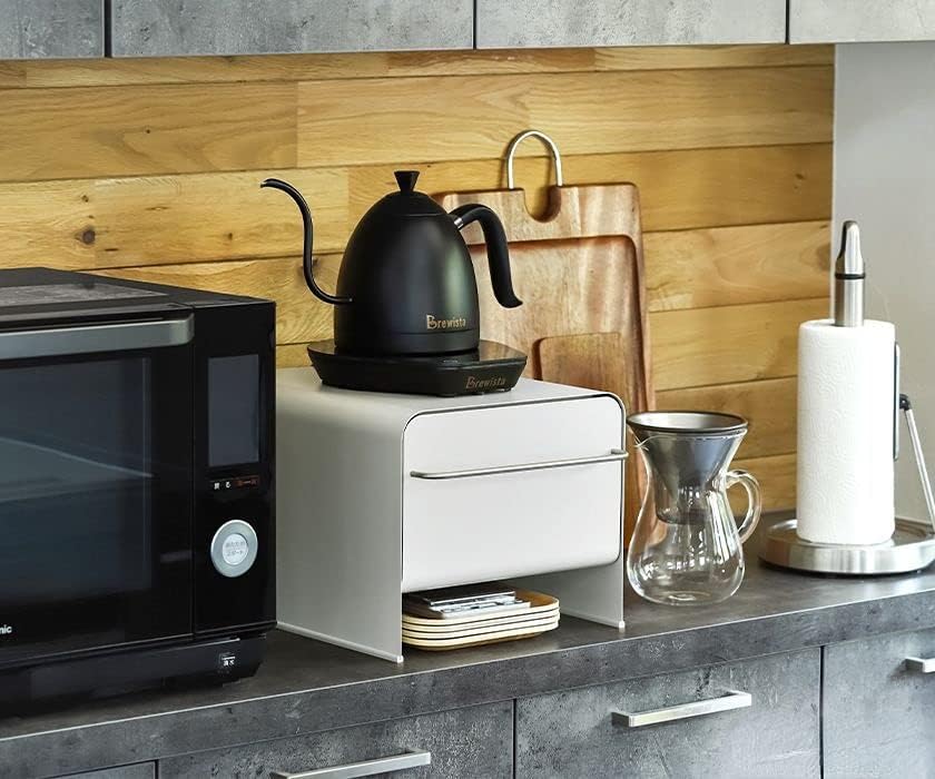 ブレッドケース タワー スリム 山崎実業 tower パンケース 縦型 2段 ブレッドボックス 調味料ラック 棚 ストッカー 食パン 収納 パン入れ  保存 収納ケース シンプル おしゃれ ホワイト ブラック モノトーン 5680 5681 | キッチン - Kitchen,その他 - Others  | Gulliver ... ブレッドケース パンケースおしゃれ スリム 食パン パン入れ 収納 引き出し 調味料ラック カウンター上収納 ストッカー ブレッドボ