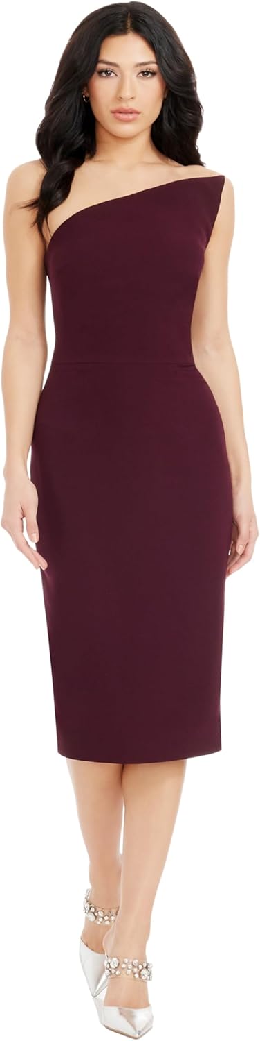 Dress The Population Womens Milan Bodycon Midi Dress
