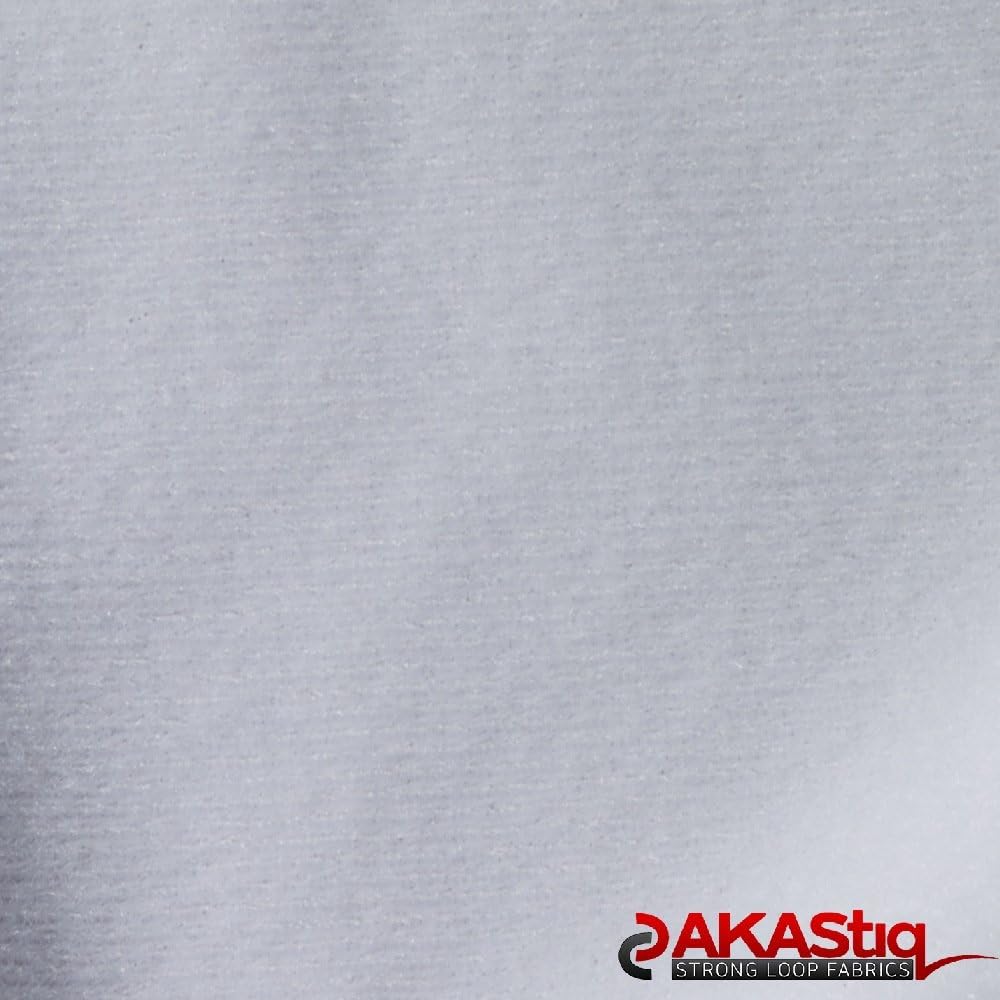 AKAStiq Wide Loop Fabric (Made in USA, White, sold by the yard