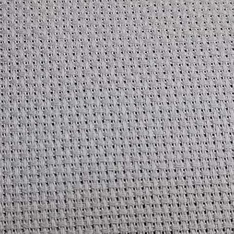 19" x 28" Light Steel Grey Aida Cloth by KCS Cover