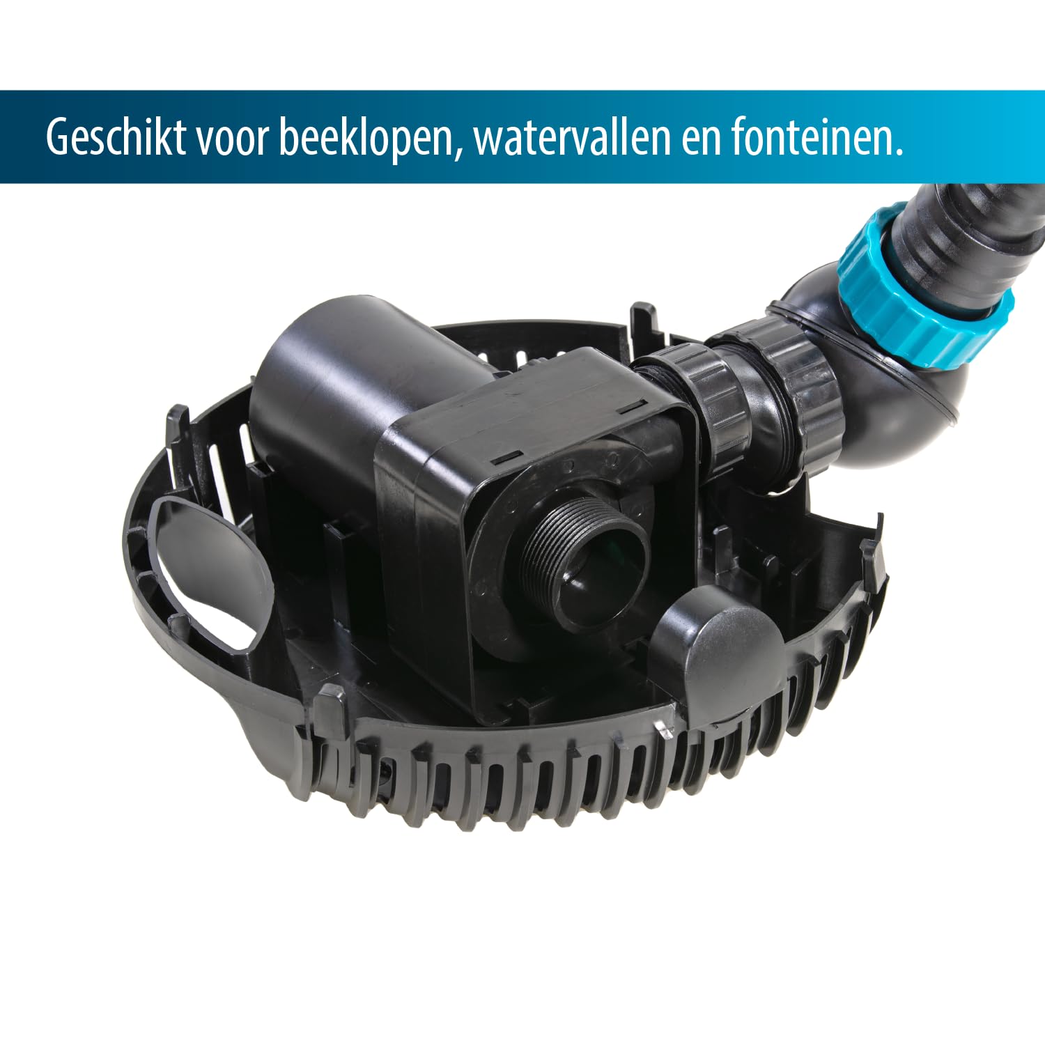 AquaForte O-18.000 Vijverpomp, 220 watt, max. debiet 17,5 m3/uur, maximale opvoerhoogte 6 meter, kabellengte 10 meter, A-synchrone motor, pompt vuildeeltjes tot 6 mm