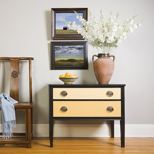 Miniatura 2 de 8 flores artificiales de delphinium blancas Larkspur de 33.5 pulgadas, flores de seda sintética de tallo largo a granel para jarrón alto para el