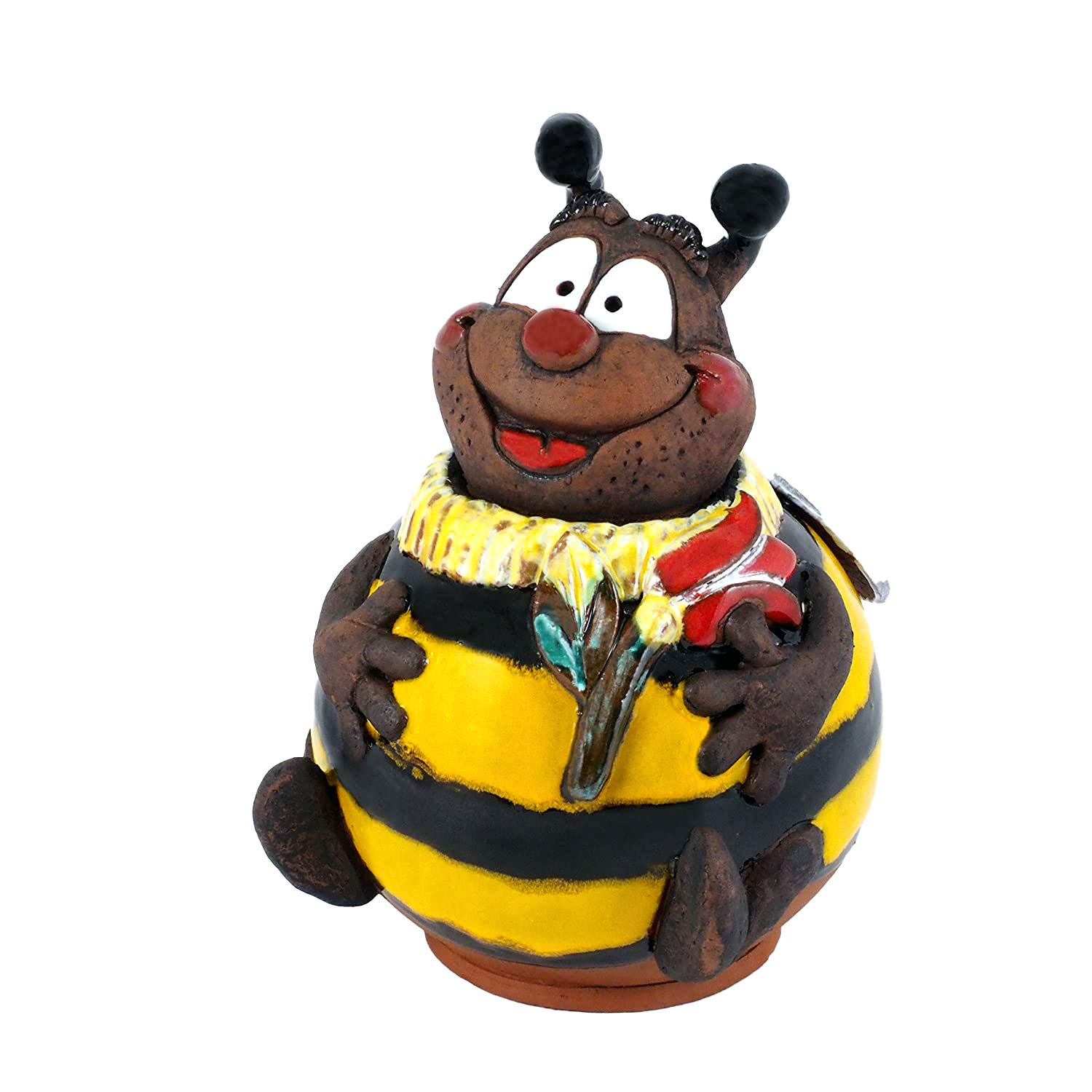 Ceramiczna ozdoba ogrodowa, ręcznie wykonana, dekoracja ogrodowa do użytku na zewnątrz, odporna na warunki atmosferyczne, ceramiczna dekoracja ogrodowa, figurki ogrodowe i posągi ogrodowe