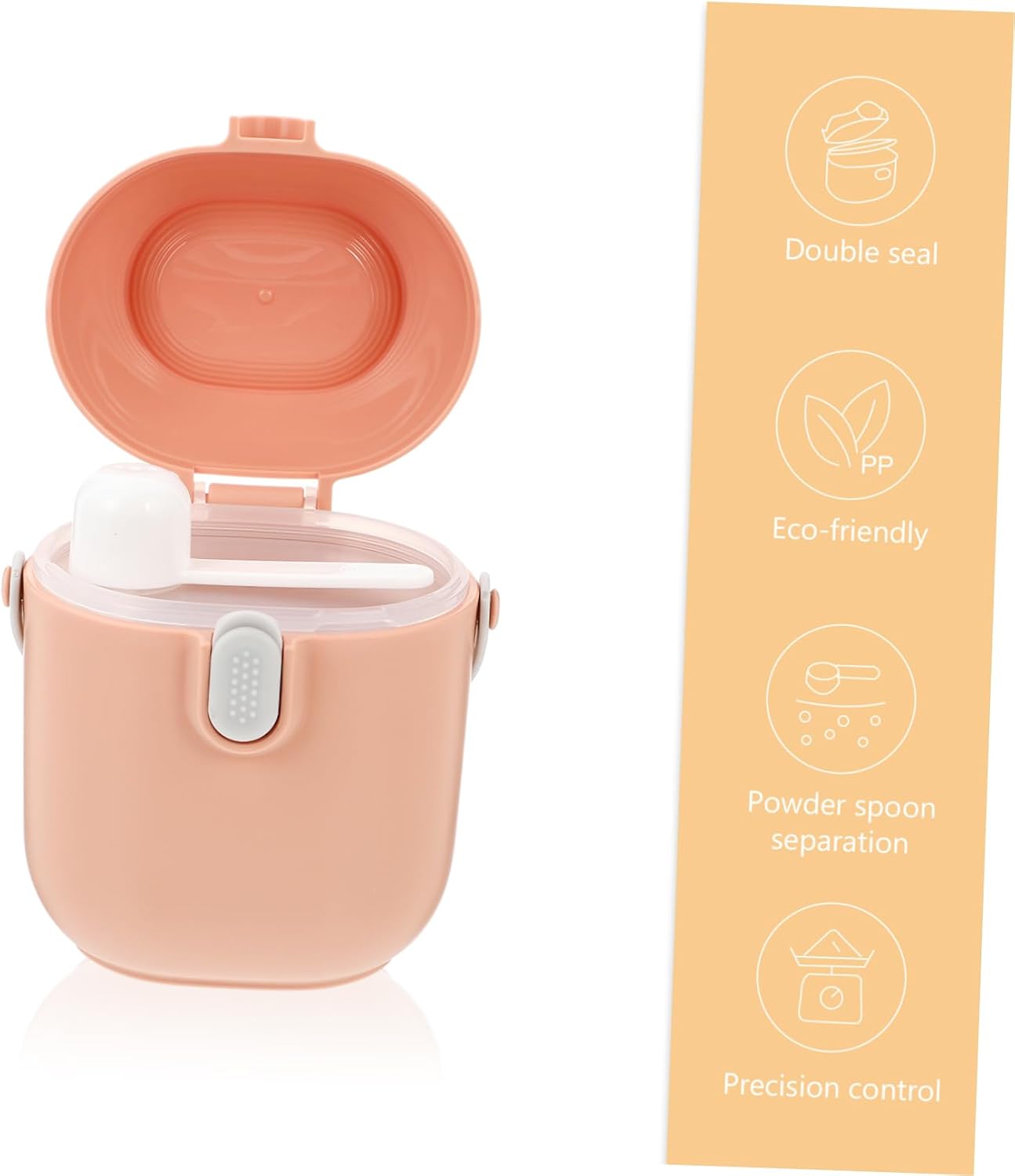 Totority Portable Formula Dispenser Sealed Storage Container for Travel Keeps Fresh Material