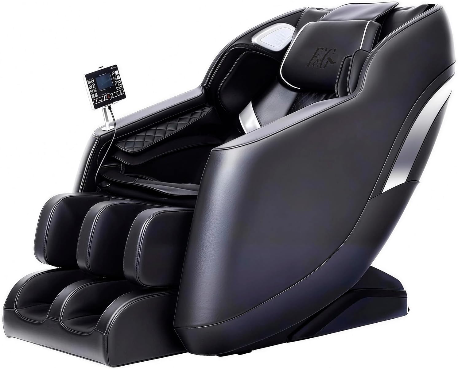 F&G Full Body Massage Chair with 8-Point Fixed Nodes,Zero Gravity Chair, Waist and Leg Heating,Bluetooth Music,LED Remote Control,Automatic Program,Adjustable Calves