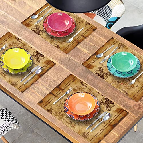 Set de table pirate résistant chaleur pour protéger la table des assiettes chaudes - 8