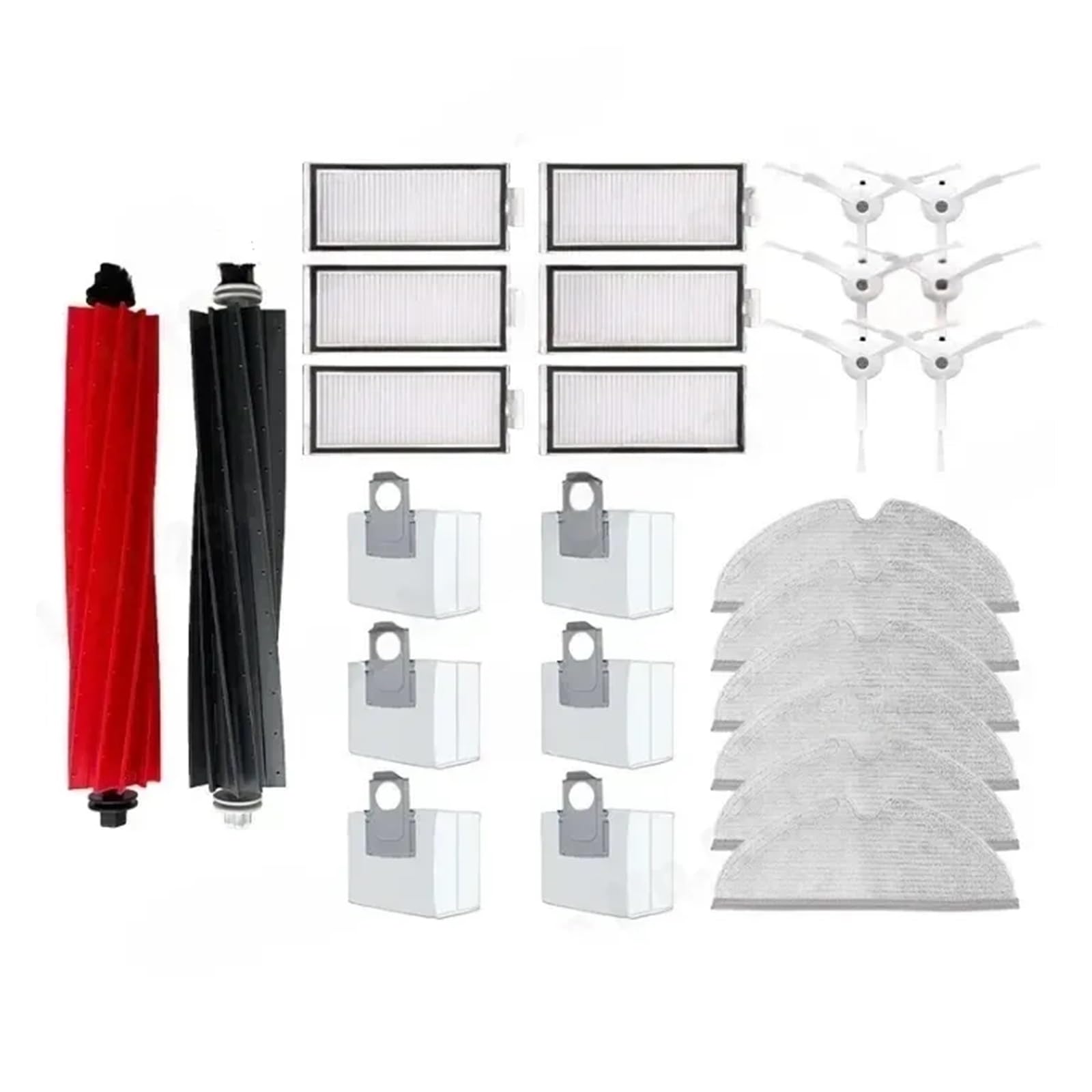 PORRSYDCD Main Side Brush Filter Mop Dust Bag Robot Vacuum Cleaner Accessories，Compatible With Roborock Q8 Max / Q8 Max Plus / Q5 Pro Plus Spare Parts(Set 4)