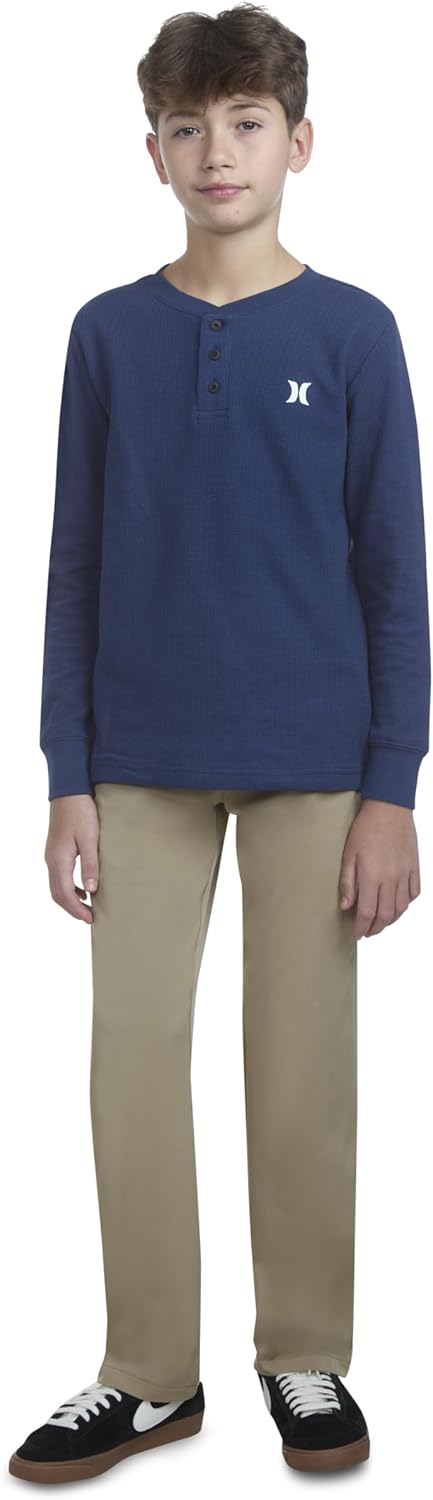 Hurley Boys Long Sleeve Waffle Knit Shirt - Image 6