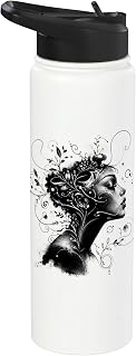 Eclectic Surreal Line Drawing Aesthetic Bottle