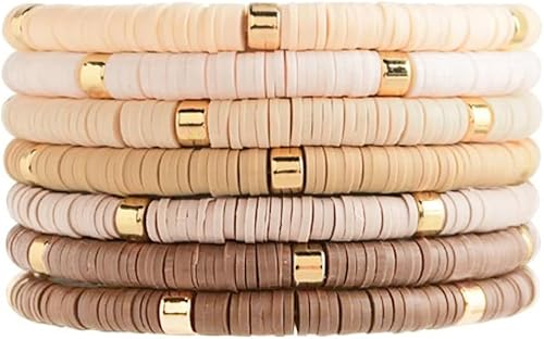 Miniatura 2 de EMUFOOK Juego de 2064 cuentas de arcilla para hacer pulseras, para niñas y adultos, 4 colores, cuentas de arcilla para suministros de joyería, kit