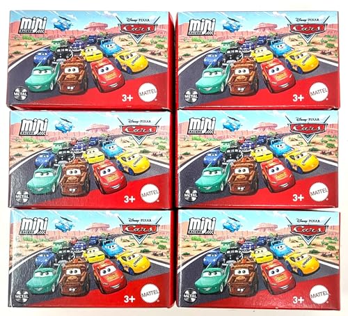 Set de 6 Autos Miniatura Cars 3 Mattel 2025 miniatura 1