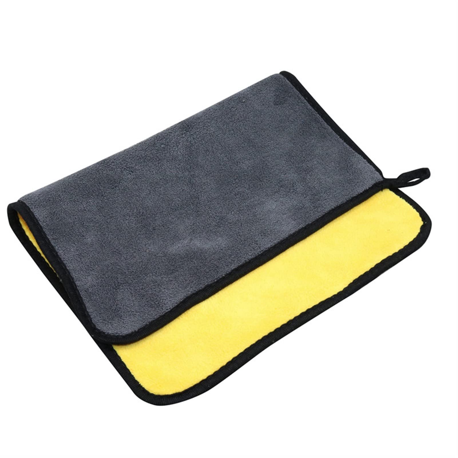 1 Stück Professional Car Wash Handtuch, 30 x 40 cm, super saugfähig, Autowäsche, Trockentuch, stark, dick, Plüsch, Auto-Reinigungs-Tuch (Farbe: 1 Stück, grau) Jaun