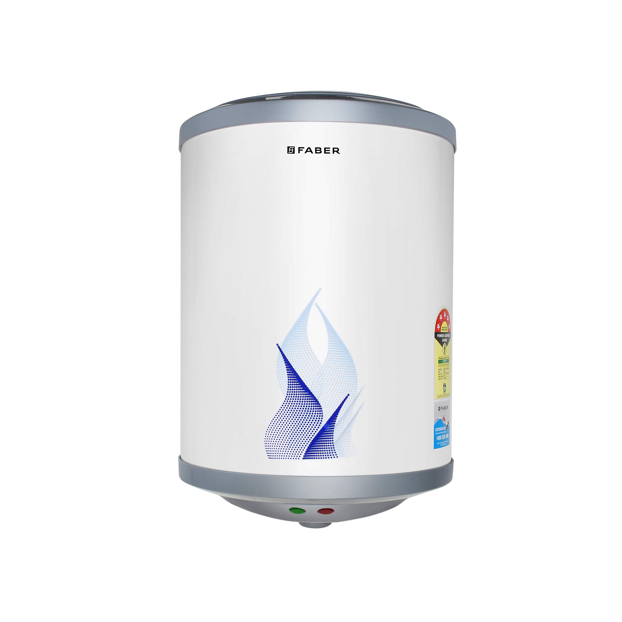 Buy Faber 6Ltr Storage Water Heater (FWG Vulcan 6V), 5 Star, 7 yrs Warranty  on Tank, Free Installation with Inlet u0026 Outlet Pipe, White Online at Low  Prices in India - Amazon.in