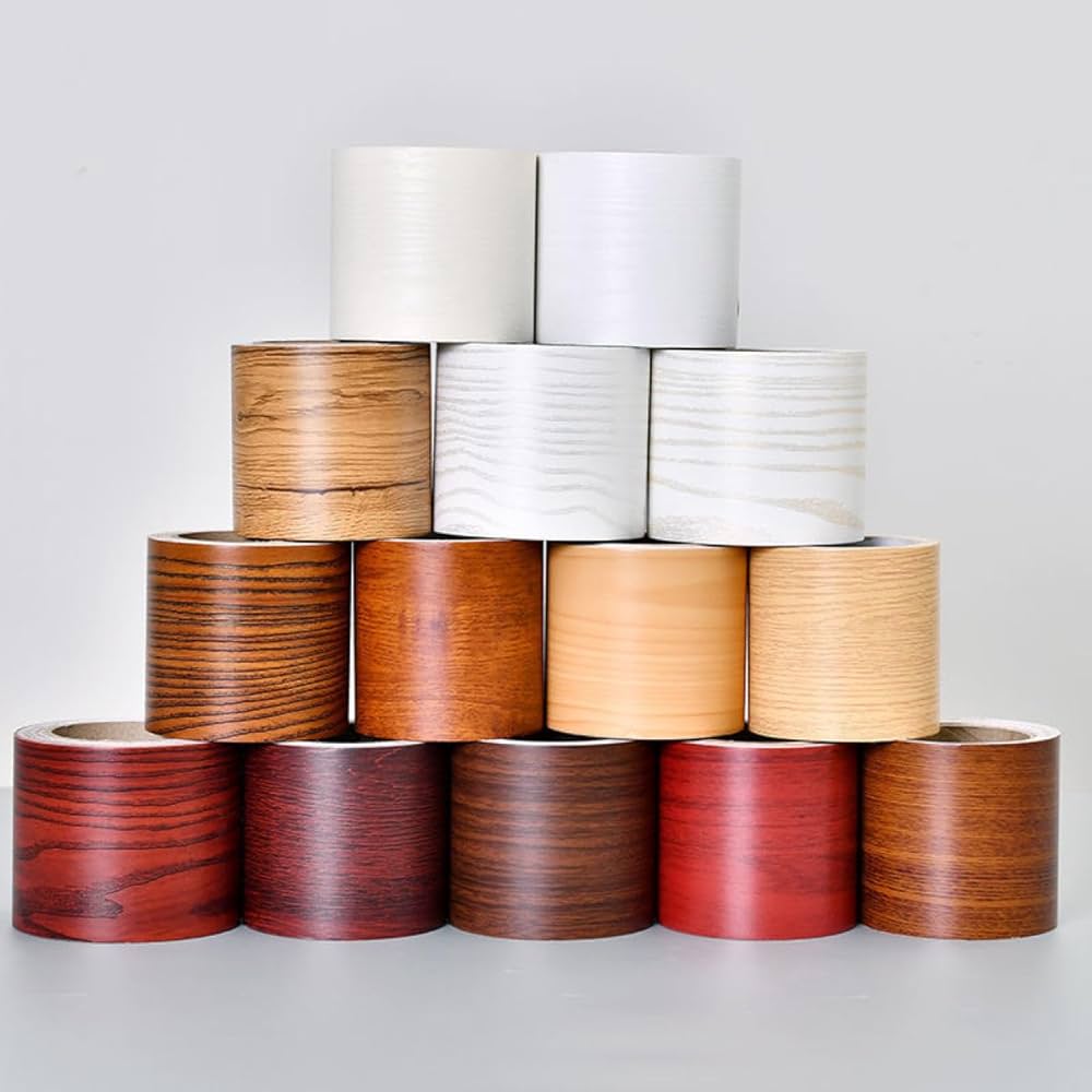 Amazon | PIRNSDG マスキングテープ 木目 厚手 5m 無地 木目調