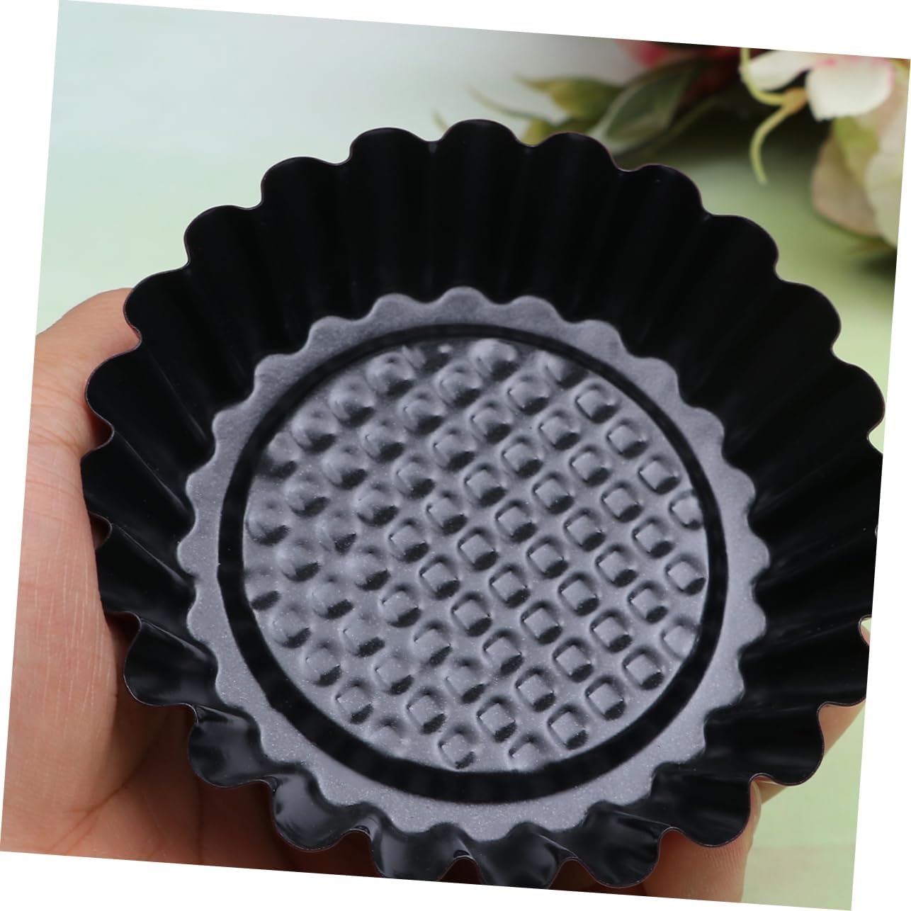 12pcs Chrysanthemum Shaped Egg Tart Molds Non-stick Baking Tools for Baking Supplies