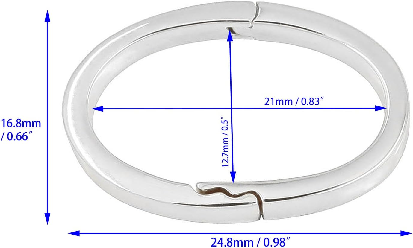 Large Sterling Silver Oval Shortener Pearl Enhancer Push Click Clasp