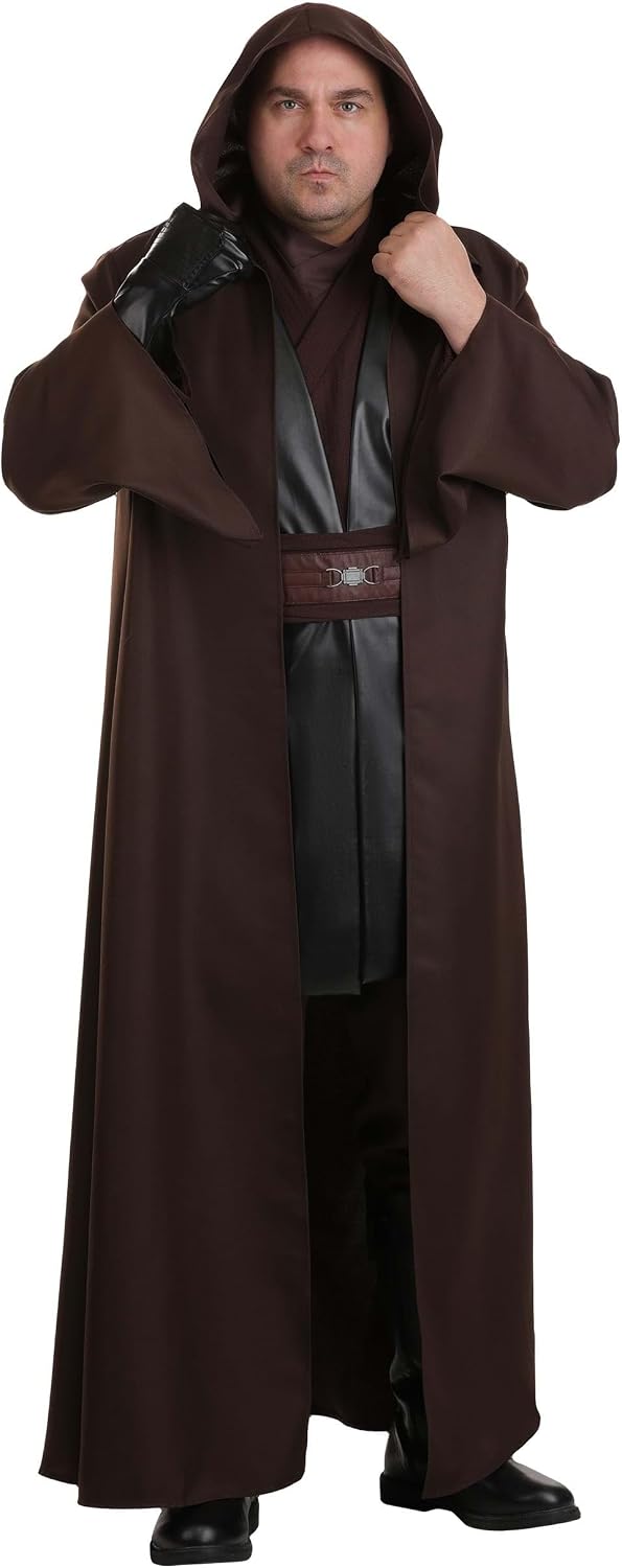 Deluxe Plus Size Star Wars Anakin Skywalker Costume for Adults - Includes Robe, Pants, Belt, Gloves & Inner Robe