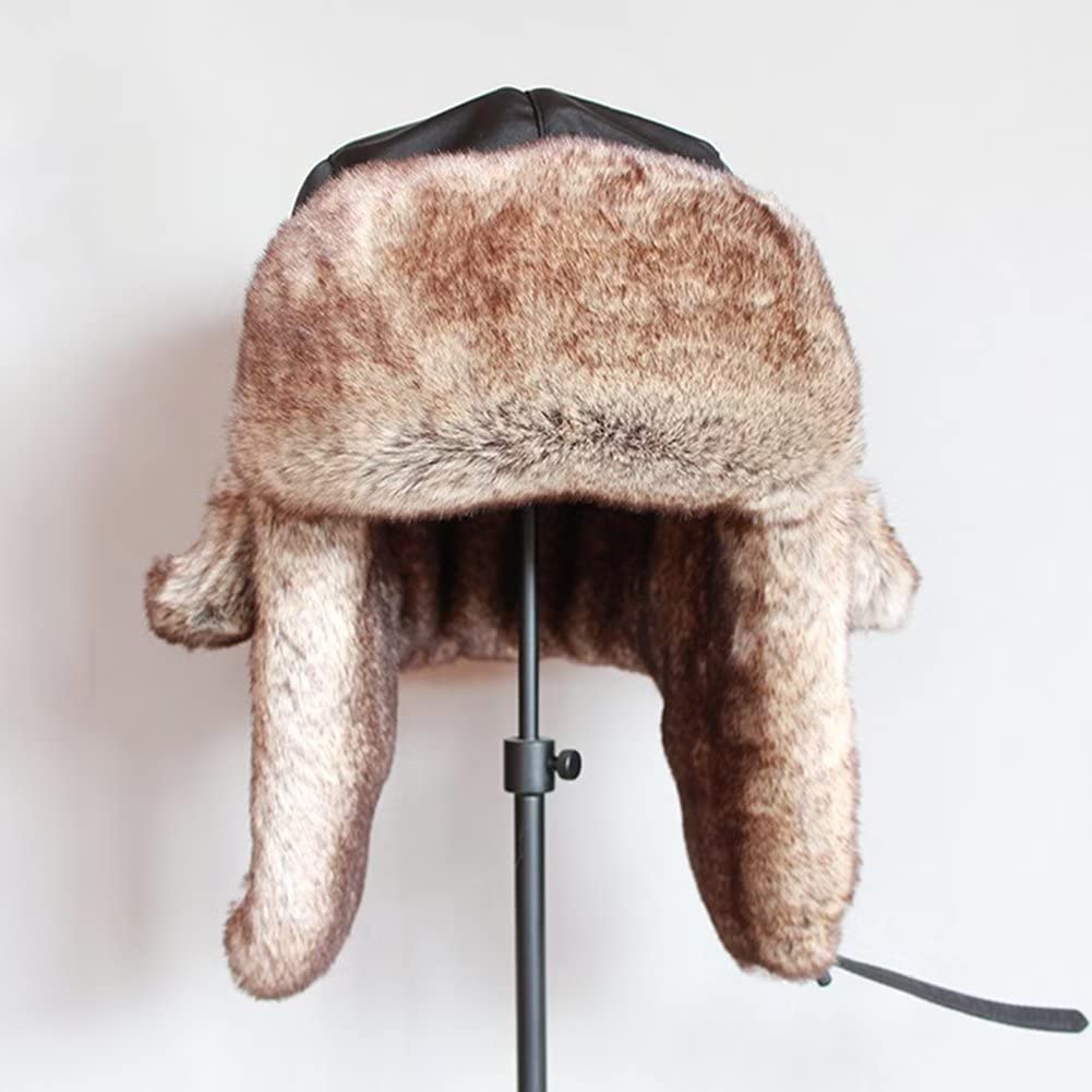 Cappello da Aviatore Impermeabile Berretto Antivento Invernale Cappelli Russo per Uomo Donna con Paraorecchie