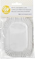 Vista 1 de Wilton Petite Loaf Baking Cups - Mini Loaf Baking Cups with Microwave-Safe Paper Ideal for Any Treats and Holding Candy and Nuts, White