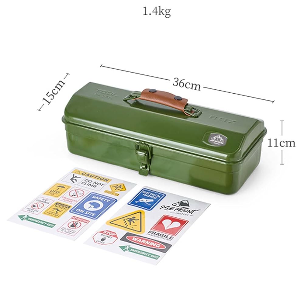 Amazon.co.jp: Jiswhisker ラッチロック付きツールボックス、多