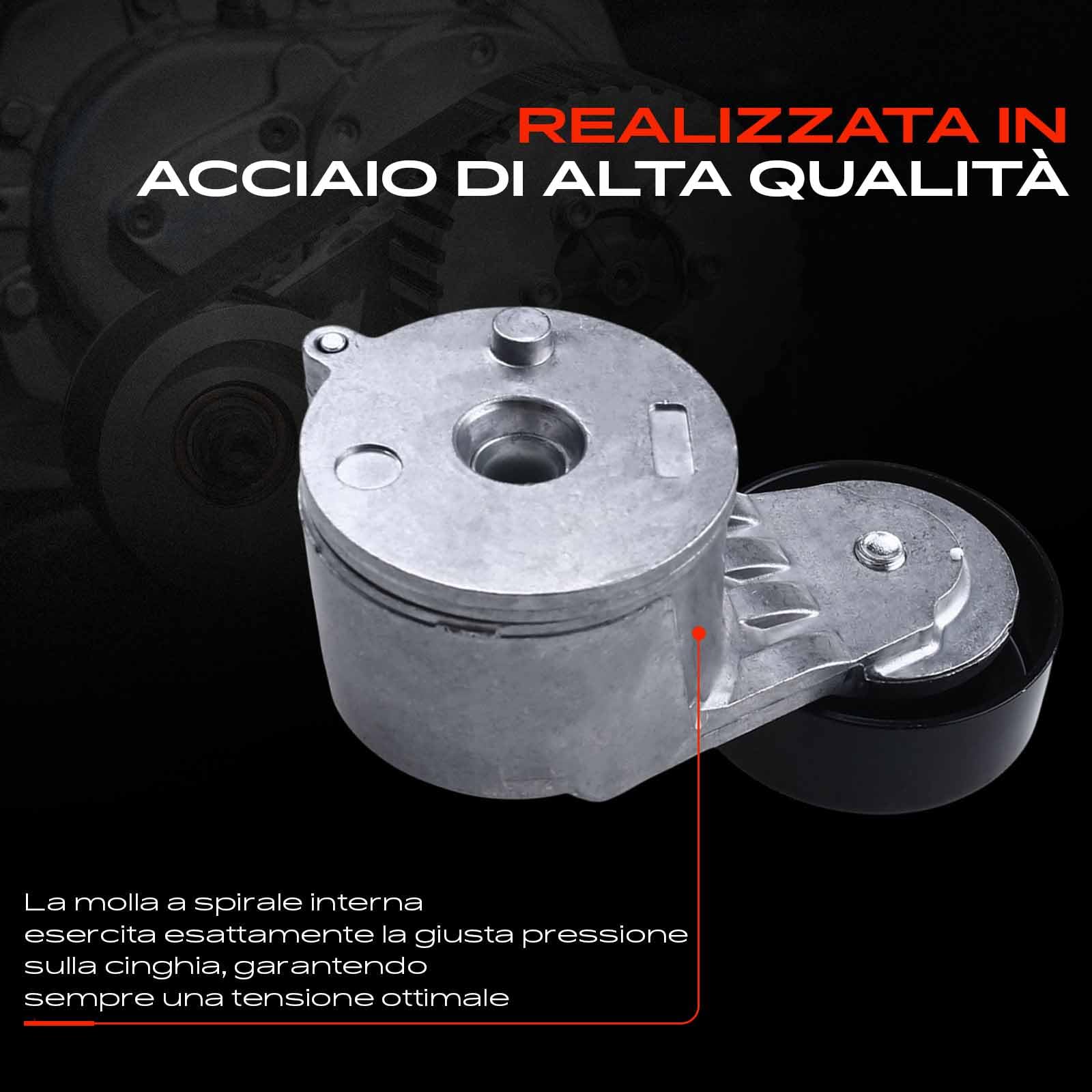 Frankberg Puleggia Guida a Rulli Compatibile con Wrangler III JK 2.8 CRD Nitro 2.8 CRD 4WD Nitro 2.8 CRD Wrangler III JK 2.8 CRD RWD Replace# 6802711AB