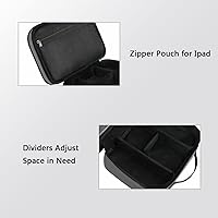 Vista 5 de Bolsa organizadora de cables, estuche organizador de cables universal de viaje, bolsa de accesorios duradera con asa, pequeña bolsa de transporte