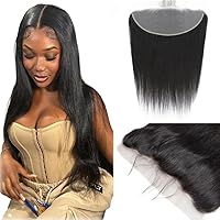 Vista 29 de CHEEON Frontal de encaje HD de 13 x 4 de 12 pulgadas, cabello humano brasileño ondulado con cierre frontal de encaje, 100% cabello humano virgen sin