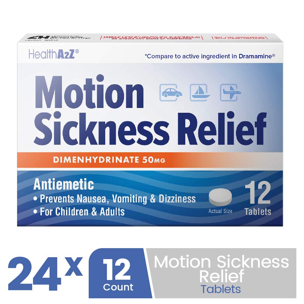 HealthA2ZÂ® Alívio de Enjoo em Movimento | Dimenidrinato 50mg ...