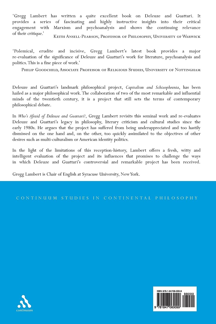 Who's Afraid of Deleuze and Guattari?: 58