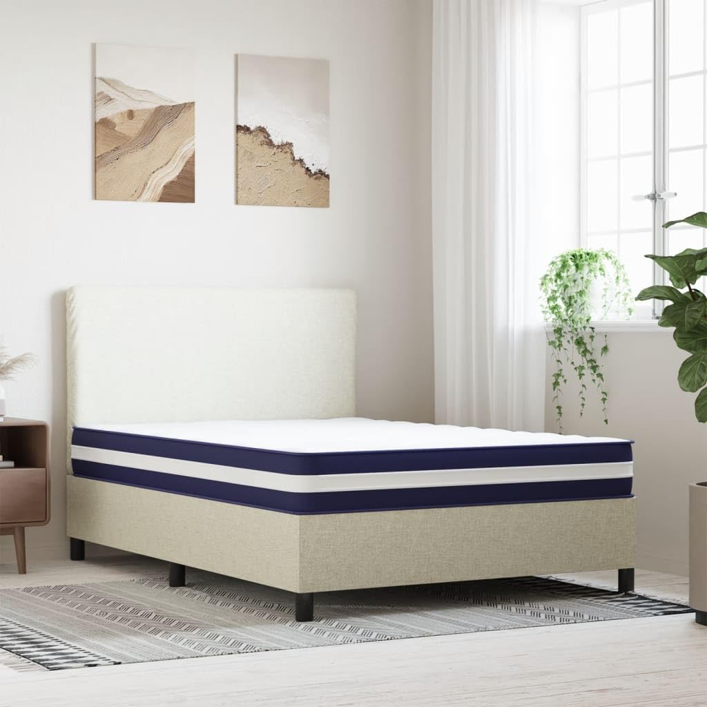 Colchón de muelles ensacados de resistencia media, 120 x 200 cm, con 7 zonas de descanso para aliviar la presión y apoyo individual del cuerpo, transpirable y absorbe el ruido para una óptima