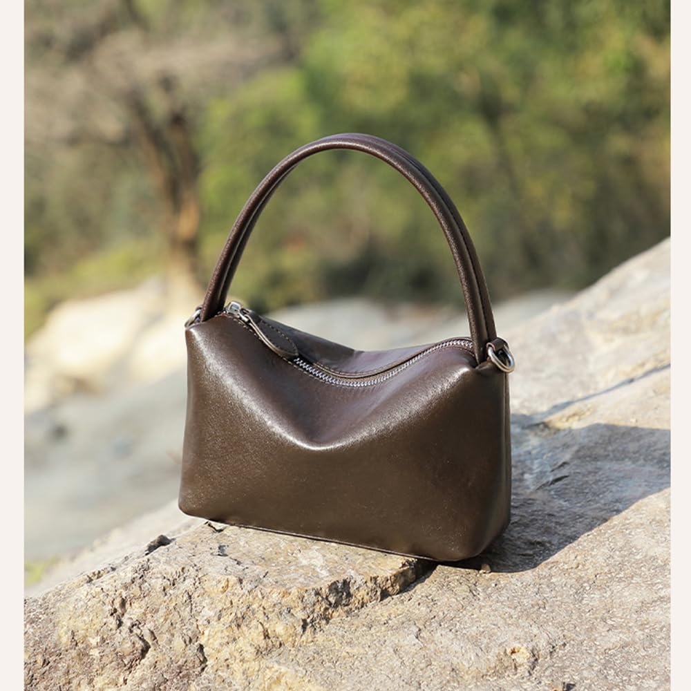Premium Poczucie wypoczynku Uniwersalna Mała Poduszka Torba Retro Commuter Chain Damska Torebka Crossbody, kawa, Plecak na co dzień