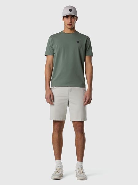 NORTH SAILS Men's T-Shirt in Stretch Organic Cotton Jersey with North Tech Patch - 5