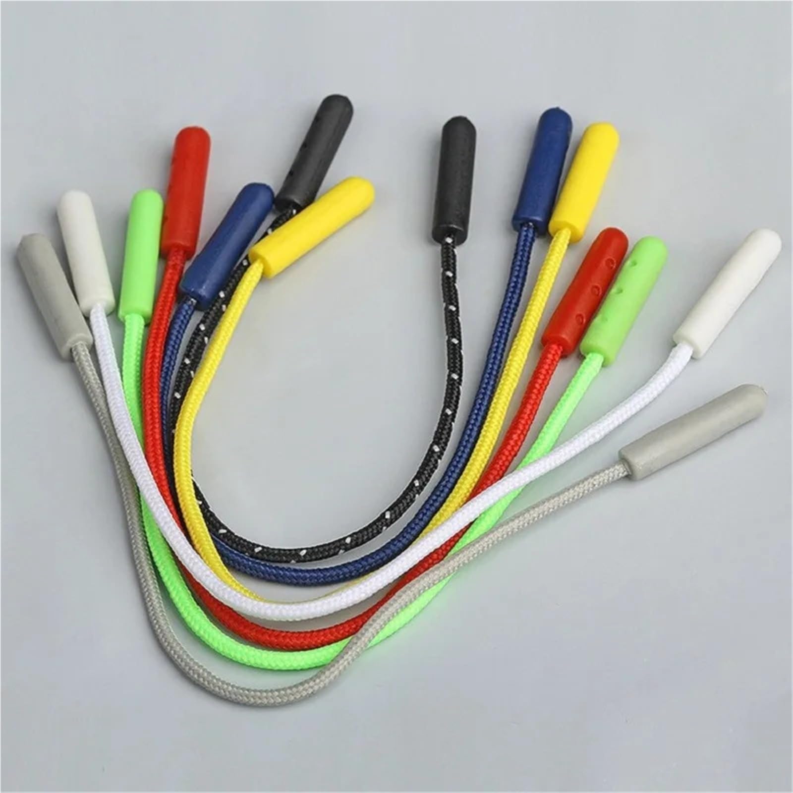 Reißverschlussschieber, Ersatz-Clip, gebrochene Schnalle, Fixierer, Reißverschluss, Kordel, Reisetasche, Handtaschen, Rucksäcke, Jacken, Weiß, 100 Stück