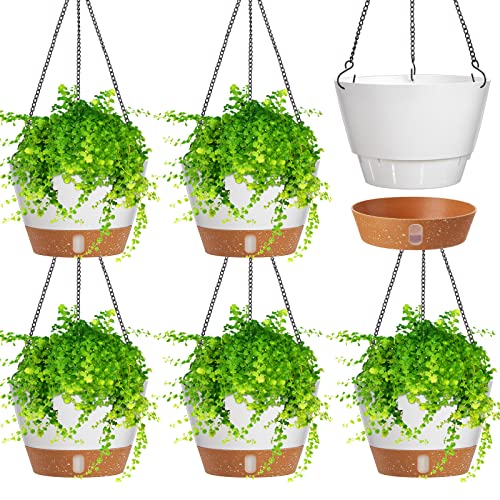 Amyhill 6 Pcs 8 Inch Hanging Planter for Indoor Plants