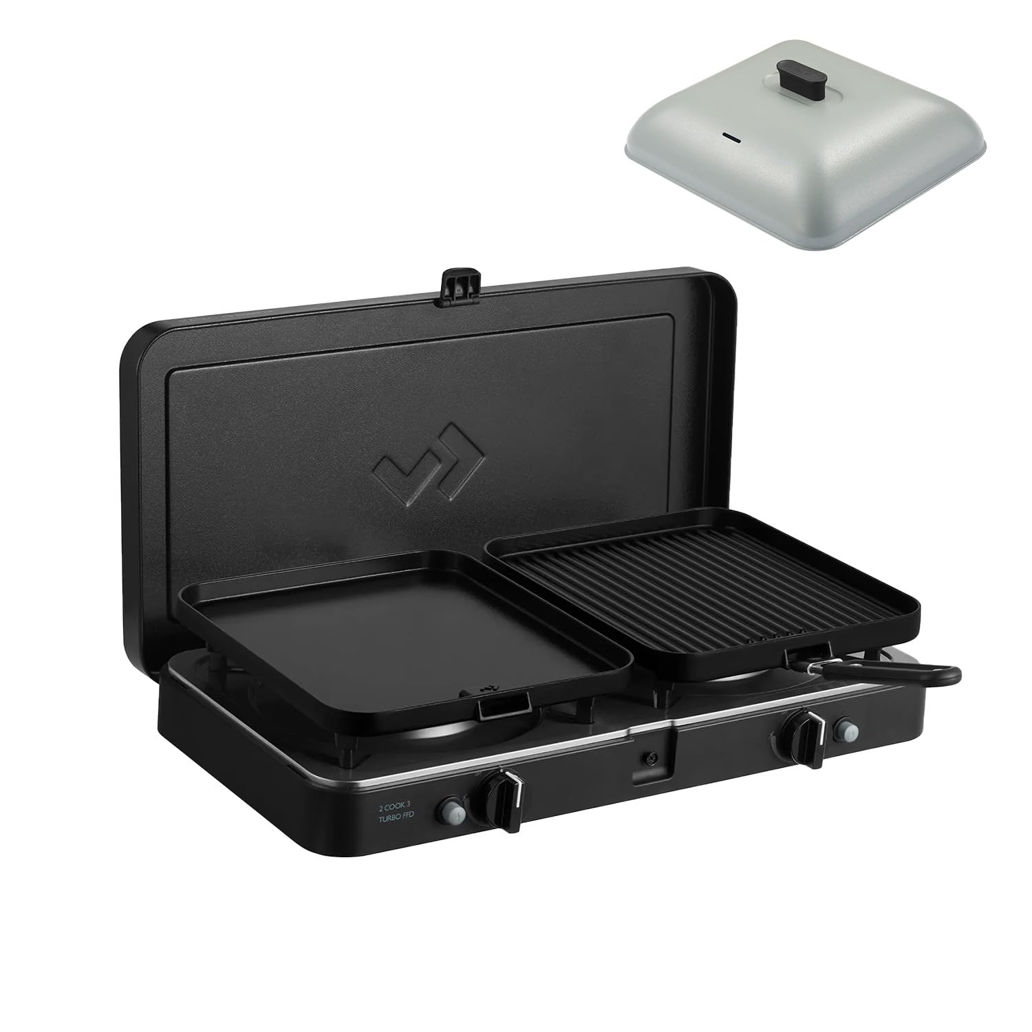 CADAC Gril de table Barbecue 2 Cook 3 Turbo Deluxe 30mBar Noir