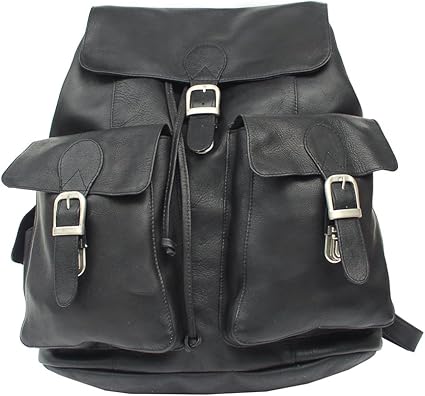 backpack with buckle flap