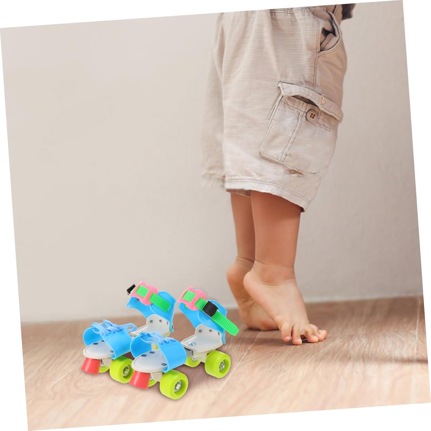 Adjustable Roller Skates for Boy Girl Protective Training Skating Shoes Use Four-Wheel Design for Stability and Easy Control for Beginners