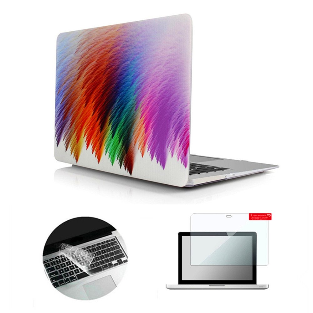 Se7enline Compatible with 13.6 MacBook Air Case M2 M3/M4 2022-2025 for Mac Air 13.6-inch A2681/A3113/A3240 Laptop Hard Shell Case with Keyboard Protective Cover & Trackpad Protector, Colorful Floret — view 66