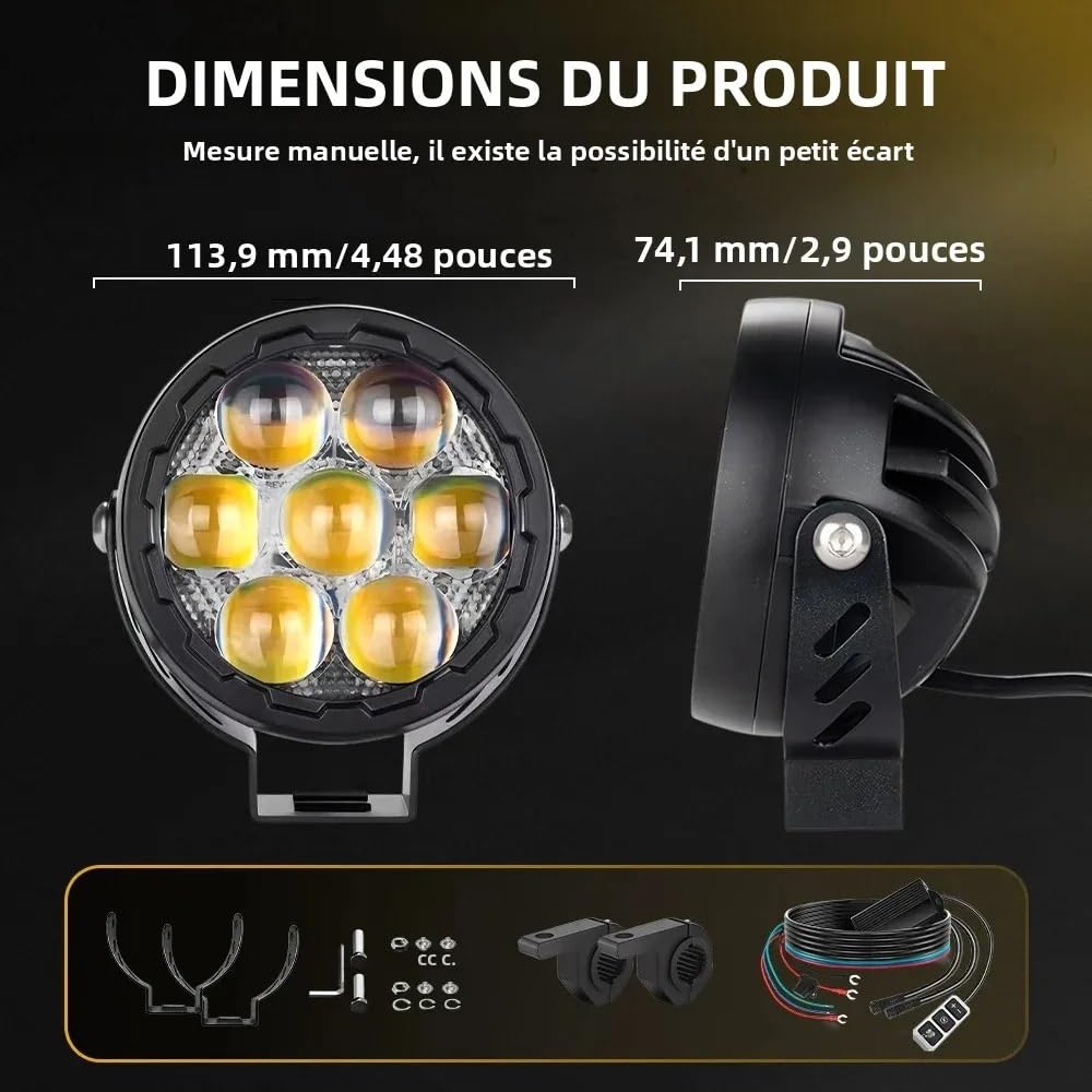Dirt Bike Reflektor Światło robocze LED do motocykla